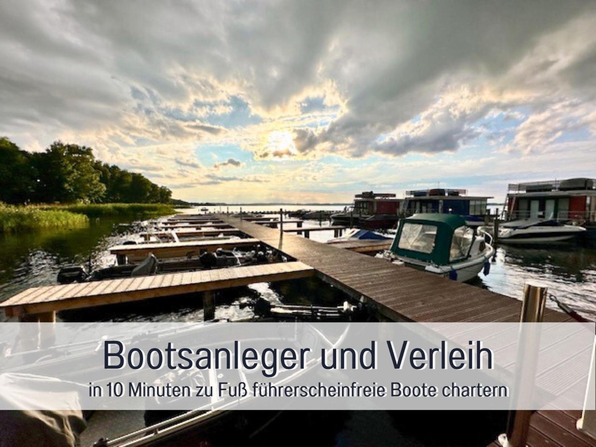 Strandhaus Mathea - Ruhige Lage Direkt Am Fleesensee - Parkplatz, Kamin, Sauna - Familienfreundlich Unter Gohren Exterior photo