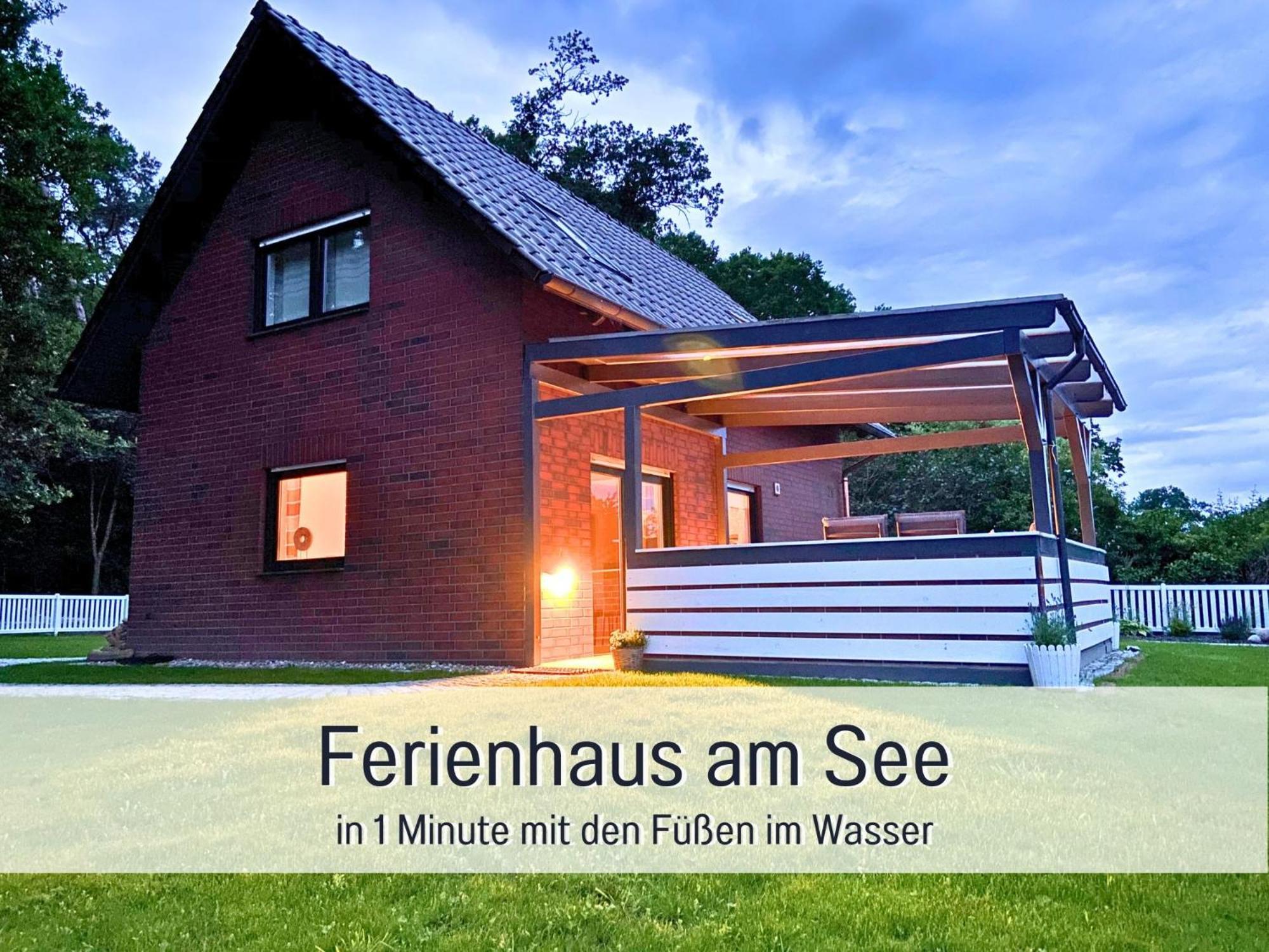 Strandhaus Mathea - Ruhige Lage Direkt Am Fleesensee - Parkplatz, Kamin, Sauna - Familienfreundlich Unter Gohren Exterior photo